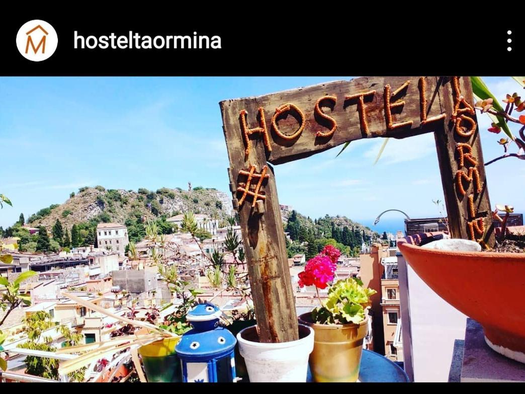 "Little Sicilian Home"-Room With A Private Bathroom & Kitchen -Fridge - And Shared A Beautiful Terrace On Hostel Taormina Center ภายนอก รูปภาพ